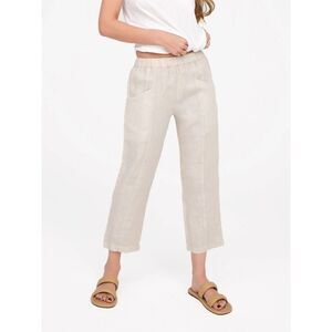 MATE the Label Linen High Waisted Pant in Natural